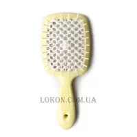 JANEKE Superbrush Small - Щітка для волосся, жовта з білим
