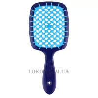 JANEKE Superbrush Small - Щітка для волосся, темно-синя з блакитним
