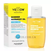 YELLOW Hydra Care Shimmer Hair & Body Oil - Зволожуюча олія для волосся та тіла