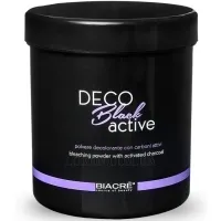 BIACRE Deco Black Active - Знебарвлююча пудра з рослинними екстрактами та активованим вугіллям