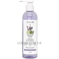 T-LAB Organic Sage Anti-Dandruff Shampoo - Шампунь проти лупи з екстрактом шавлії
