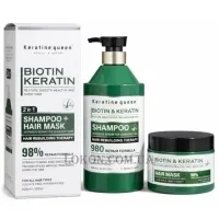 KERATINE QUEEN Biotin Keratin - Набір проти випадіння волосся з біотином та кератином