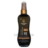 AUSTRALIAN GOLD Instant Bronzer Spray Gel Sunscreen SPF15 - Сонцезахисний спрей-гель з бронзатором SPF-15
