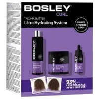 BOSLEY Curl Ultra Hydrating System - Набір проти стоншення та випадіння кучерявого волосся