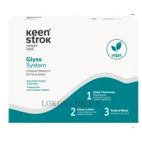 KEEN STROK Kit Glyss System - Набір для випрямлення волосся (3х500 мл)