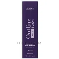 SEDERA Outline Color Men - Перманентна крем-фарба для камуфлювання сивини