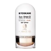TOSKANI COSMETICS Sun Shiel-D Fluid Facial Cream Color SPF 50+ - Інтенсивний сонцезахисний крем з тоном SPF-50+