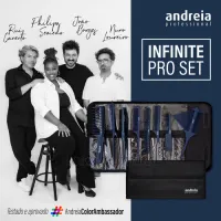 ANDREIA Infinite Pro Set - Набір гребінців (8шт.) у чохлі